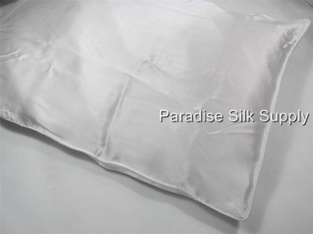 Lot 2Pair charmeuse 19mm silk pillowcase king pillow case w/o hem