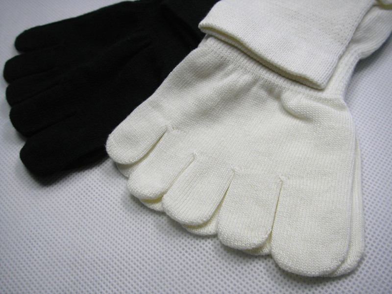 lot 4 pairs soft bamboo fiber five toe socks SIZE M/L