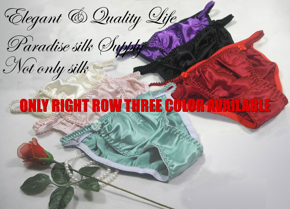 NWT 6PCS SILK WOMEN\'S STRING BIKINI PANTIES M(23\