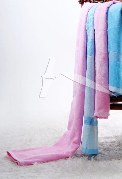 2pcs bamboo fiber jacquard hand towel 34x76cm