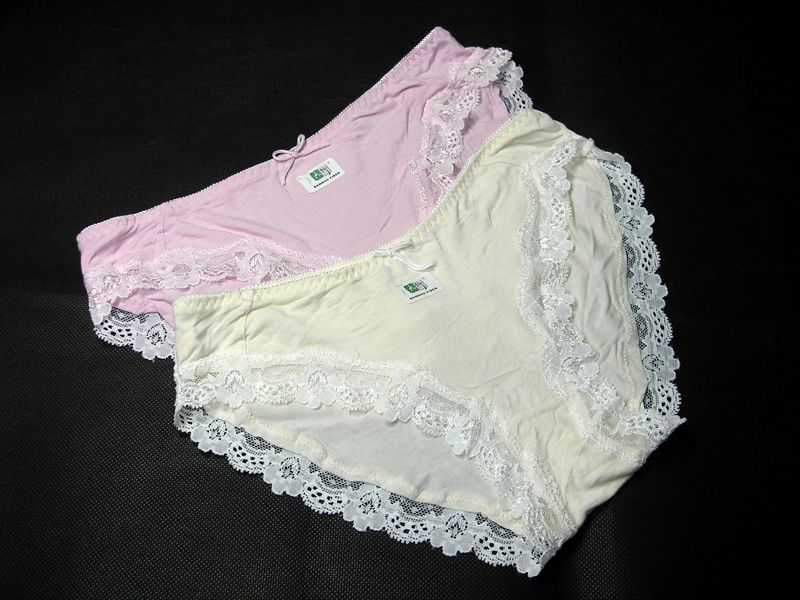 lot 4pair women underwear bamboo lacy panties xl/xxl