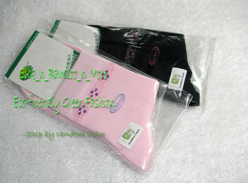 3 Pair Ladies Bamboo Fiber Antibacterial Soft Socks Fit Shoe Size 22-25Cm/5-8.5