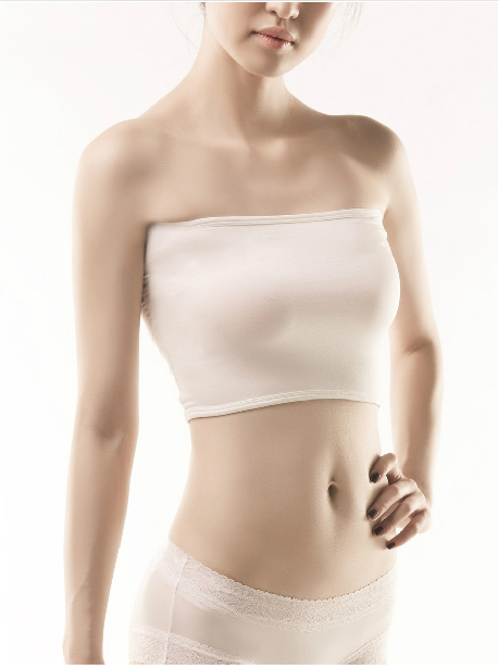 NWT Women Silk Knit Tube Top Bra One Size Fits Most