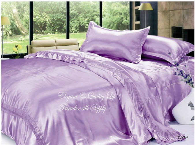 19MM Silk Seamless Bedding Set 4pcs Duvet Cover Set D240101
