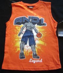 Boys And 1 And1 Basketball T-Shirt Orange New Sz S 4