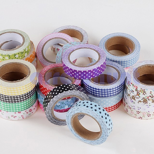 Lot 5 Adhesive Decor Reform Masking Cloth Art Tape Stickers DIY Stationery Album