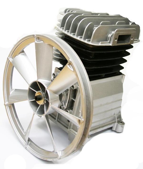 Quality Aluminium Air Compressor Pump 2 HP 115PSI Twin Cylinder 11" Pulley