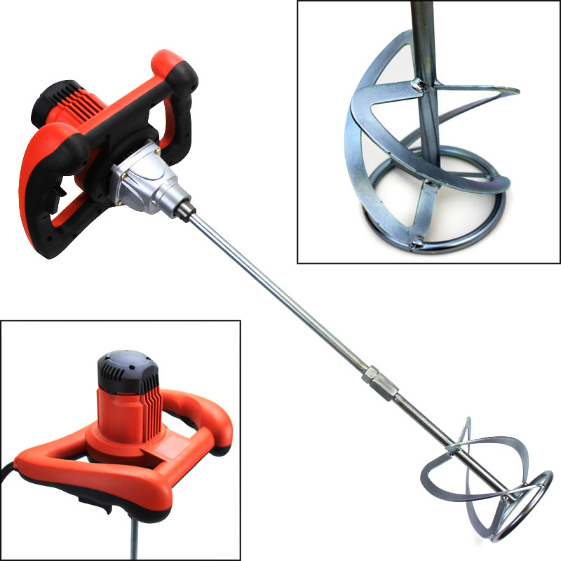 2 Speed 1600 Watt Electric paint tile Cement Mixer Concrete Mortar