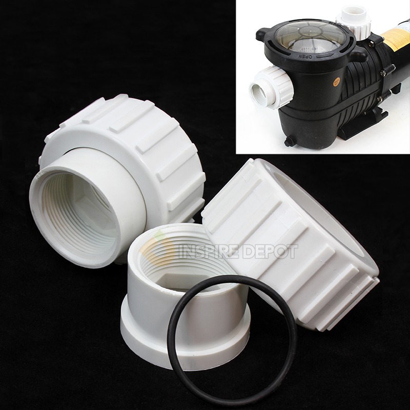 1PC 2" 1.5"/2" Union PVC Nut Tail Pool Spa & Pump Adapter Thread NPT
