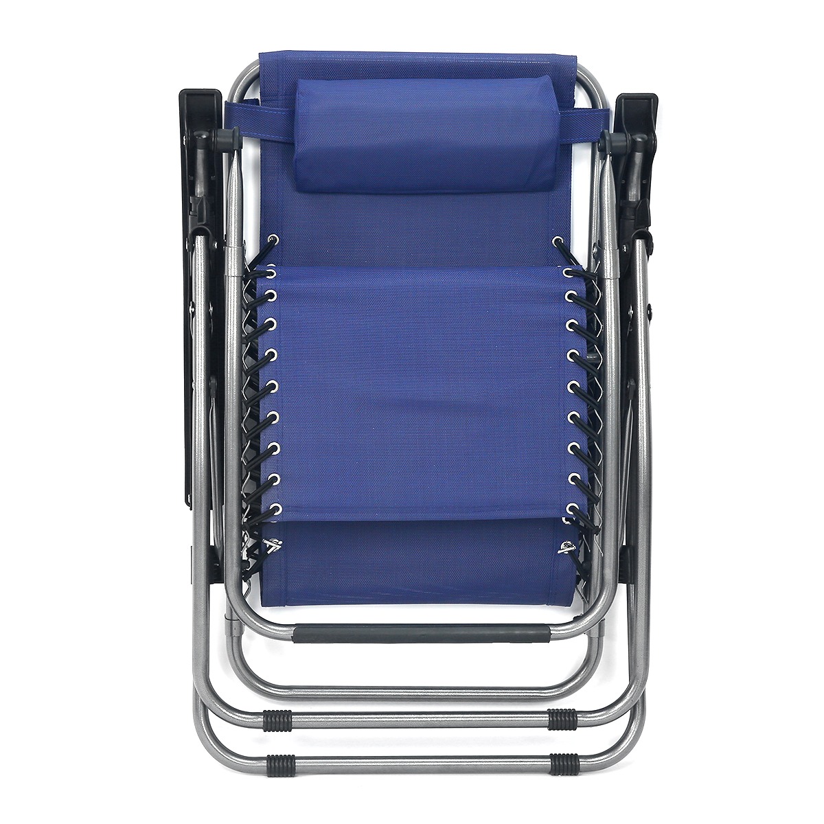 2 Zero Gravity Chair Recliner Utility Tray Pool Beach Aqua Brown Tan