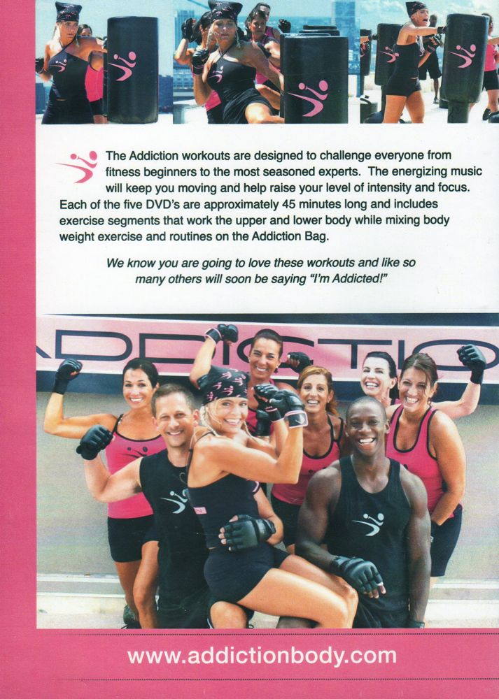 ADDICTION FITNESS HEAVY BAG BOXING WORKOUT 6 DVD SET GET