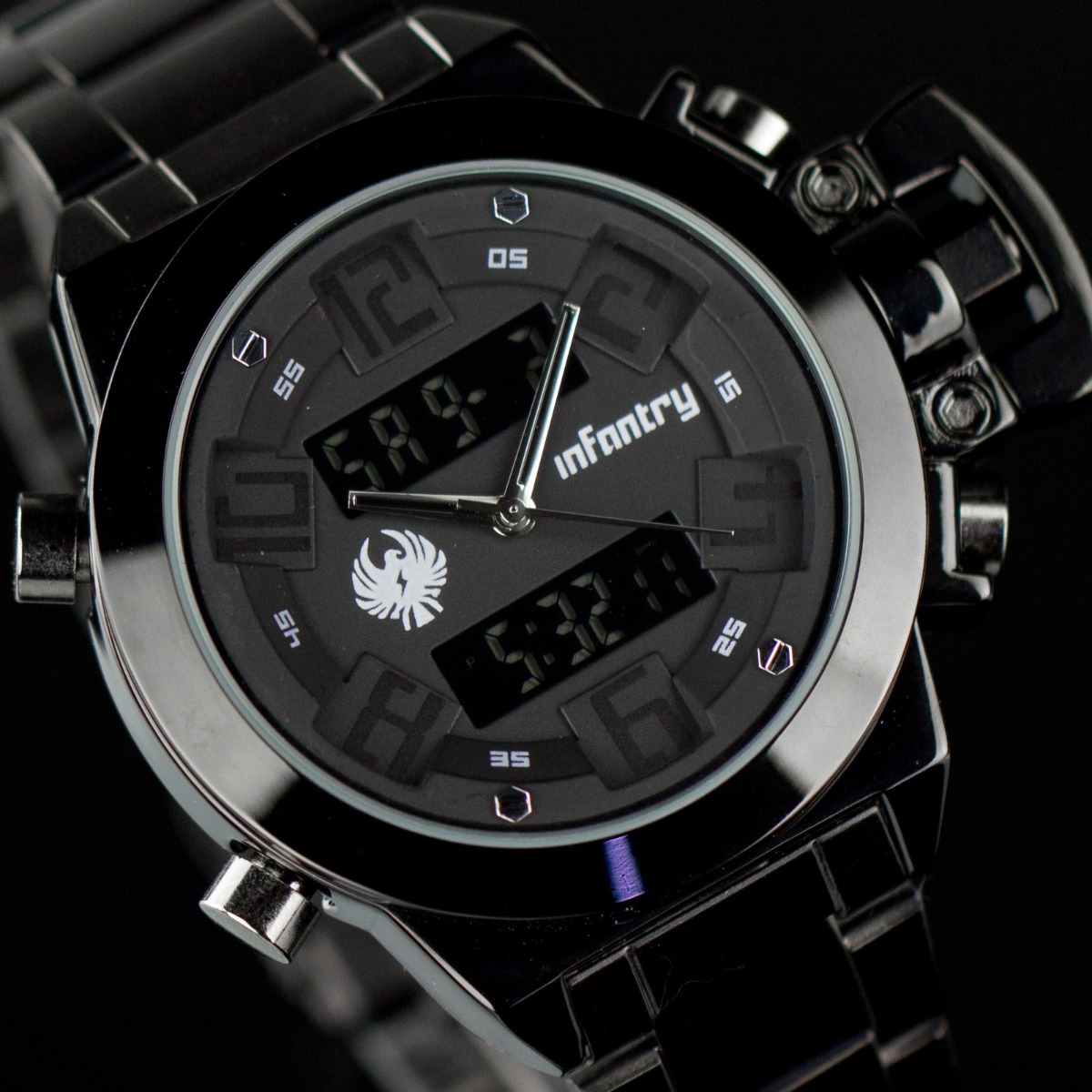 infantry uhr herrenuhr schwarz armbanduhr digitaluhr quarzuhr edelstahl neu ebay infantry uhr herrenuhr schwarz armbanduhr digitaluhr quarzuhr edelstahl neu ebay