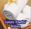luxury towels/robes