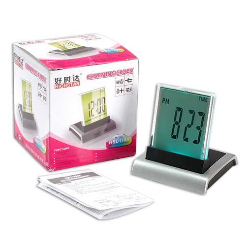 7 Color LED Light Digital Alarm Clock Timer Calendar