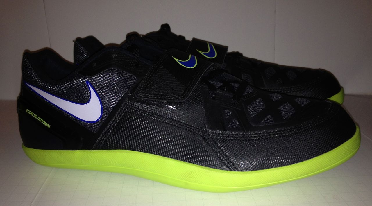 NEW Mens 11 NIKE Zoom Rotational 5 Black Throwing Shoes Discus Hammer