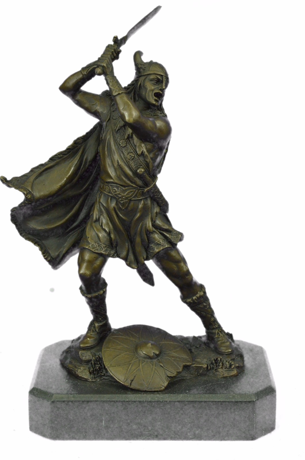 2 DAYS SALE** Art Deco Solid Viking Warrior Soldier Sword Bronze