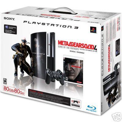 Sony Playstation 3 PS3 Metal Gear Solid 4 80GB Edition