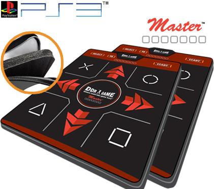 2x Super Deluxe PS3,PC DDR Master Dance Foam Pad Mats f