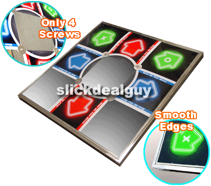 V3 Deluxe Metal DDR Dance Mat Pad for PS2/PS ~f