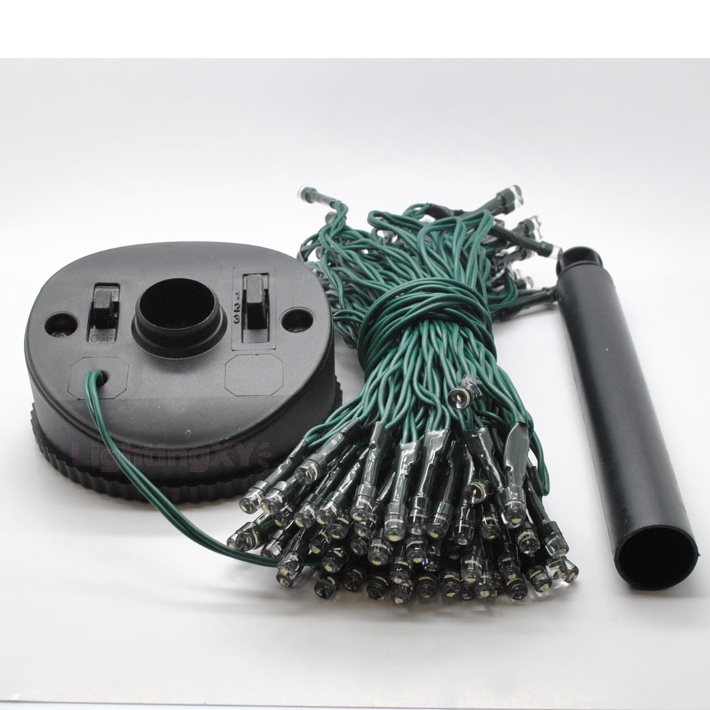 Solar Powered 7M 30LED Multi Colours String Fairy Lights Lotus Outdoor