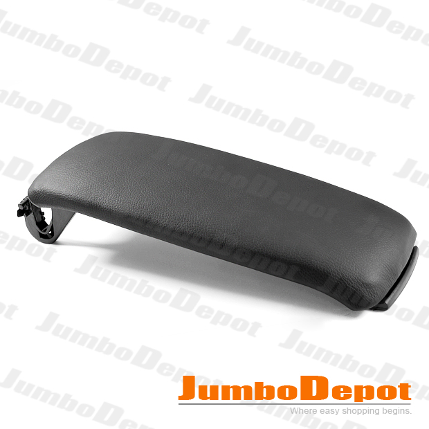 FOR-2000-2006-AUDI-A4-S4-A6-LEATHERETTE-CENTER-CONSOLE-ARMREST-COVER-LID-BLACK