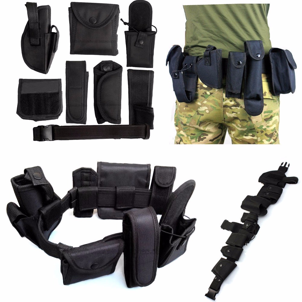 Police Officer Security Guard Law Enforcement Equipment Duty Belt Rig