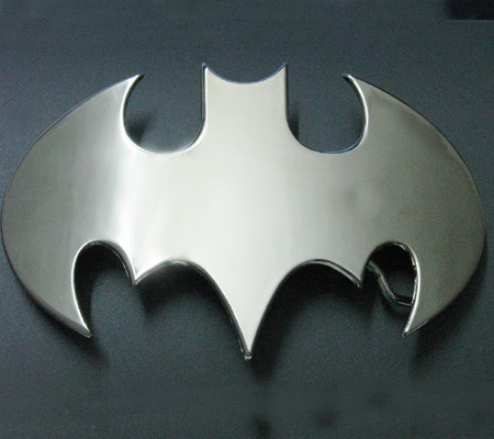 SHINY MIRRORED METAL SUPERHERO BATMAN BELT BUCKLE COOL