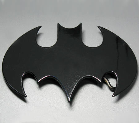 BLACK METAL SUPERHERO BATMAN BELT BUCKLE ~COOL~