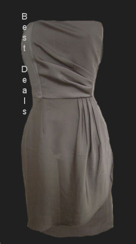 BANANA-REPUBLIC-WOMENS-STRAPLESS-Ruched-OLIVE-GREEN-DRESS-NEW-FREE-FAST-SHIPPING