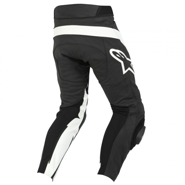 ALPINESTARS MENS TRACK LEATHER MOTORCYCLE KNEE SLIDERS PANTS BLACK