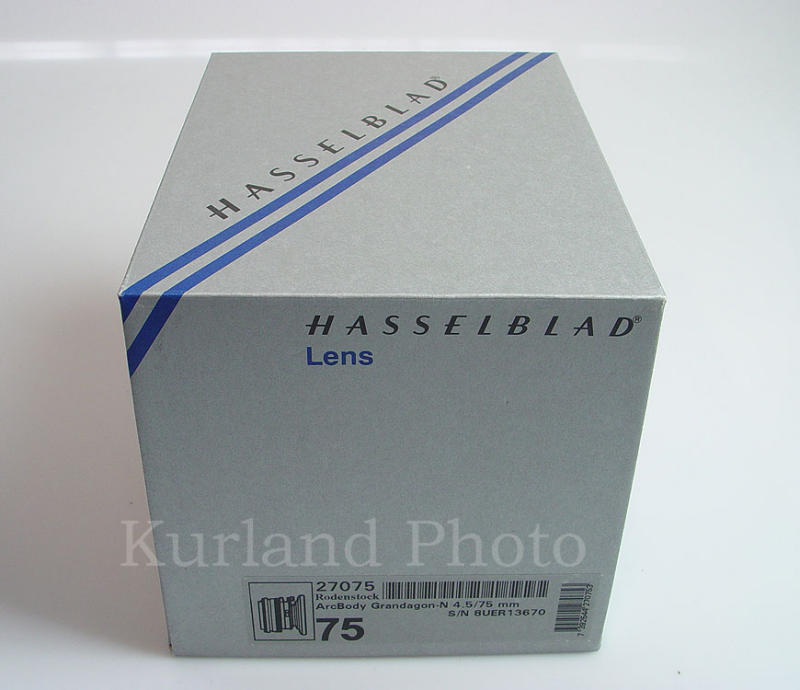 Hasselblad Arcbody Rodenstock 75mm 4.5 Grandagon N Lens