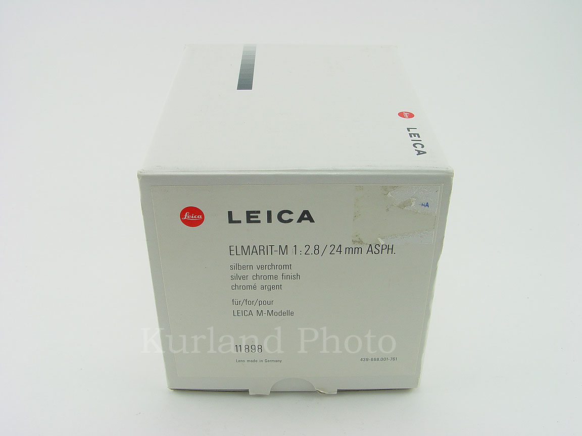 Leica 24mm / 2.8 Elmarit ASPH M Lens Chrome 24 f2.8