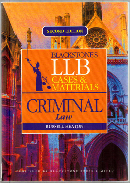 Thumbnail of Blackstone's LLB: Cases and Materials - Criminal Law (LLB Learning: Cases and...