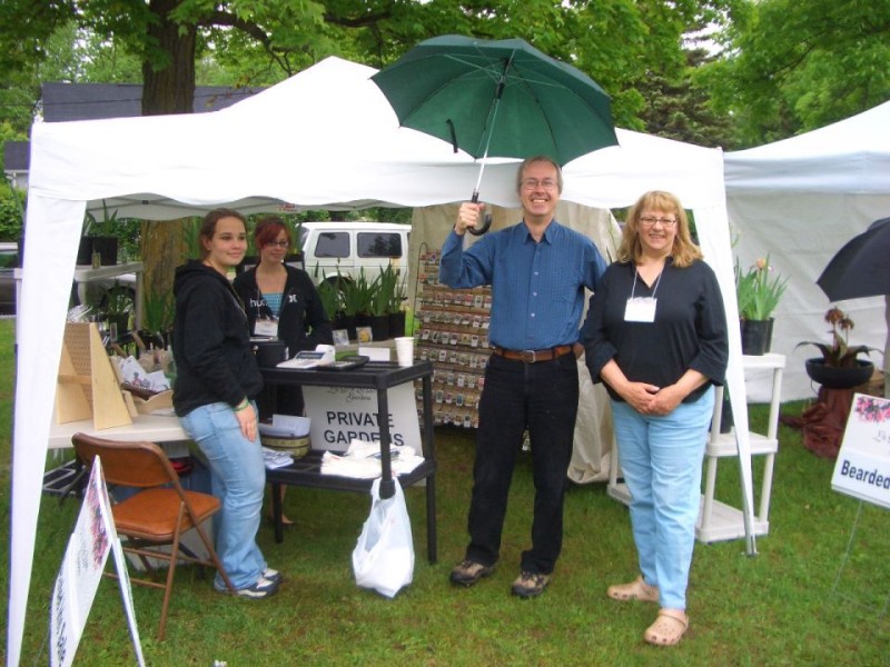 Sandy from Ottawa Iris Society, volunteers and myself at Champlain Park Garden Fair