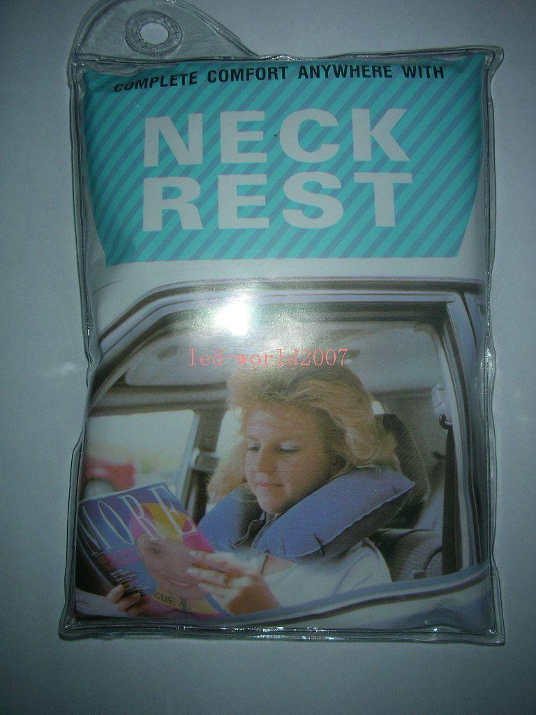 Inflatable Neck Rest Car Air Travel Pillow TRAVEL KIT