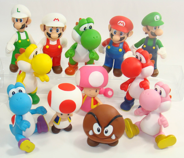 Compare prices and offers 12 super mario brother YOSHI LUIGI TOAD TOADETTE GOOMBA