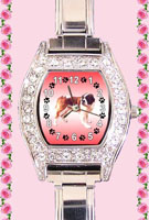 Cz Italian Charm Watch