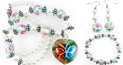 Murano Glass Jewelry Set
