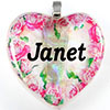 Name 925 Dichroic Glass Pendant