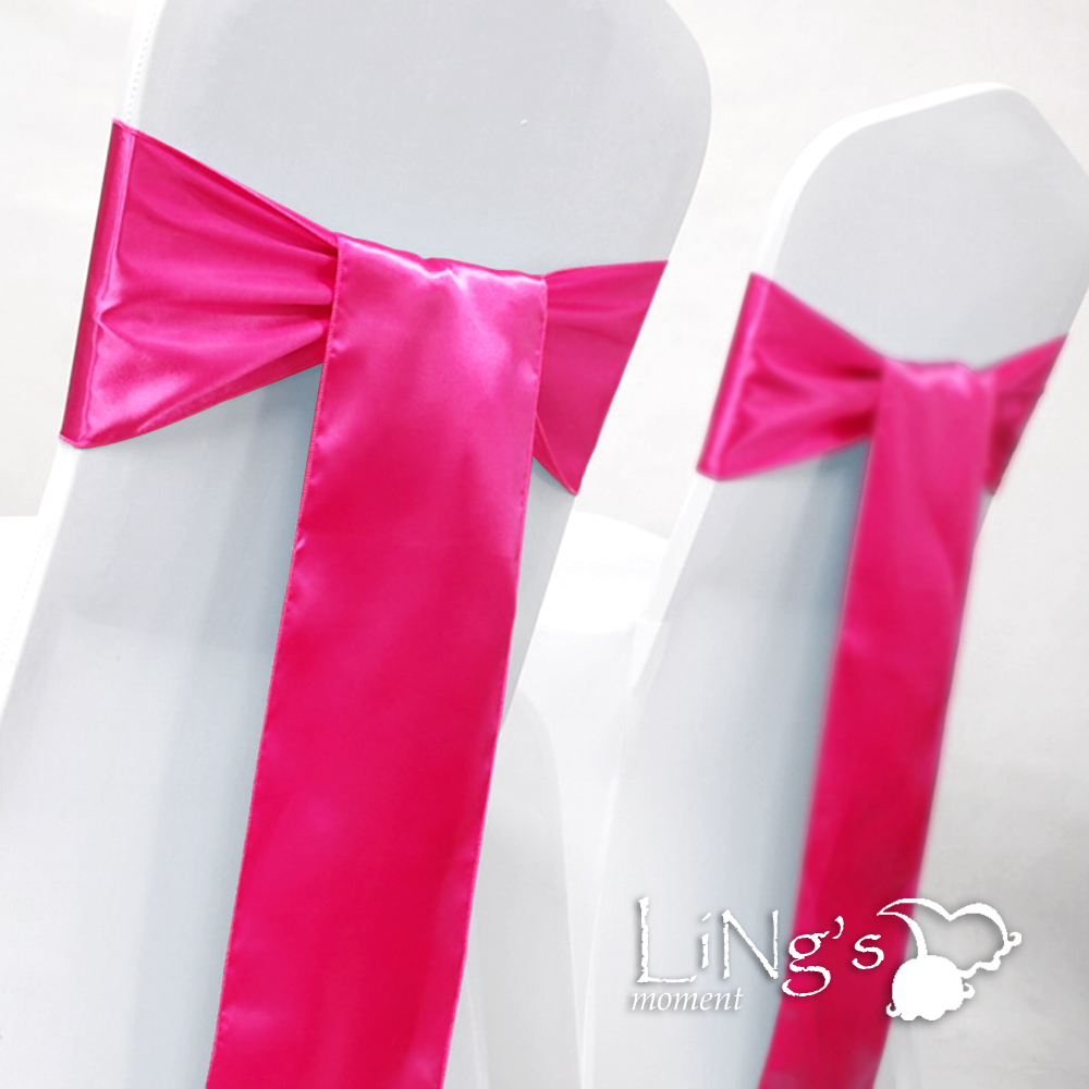 15cmx275cm Satin Chair Cover Sash Bow Wedding Banquet Party Reception