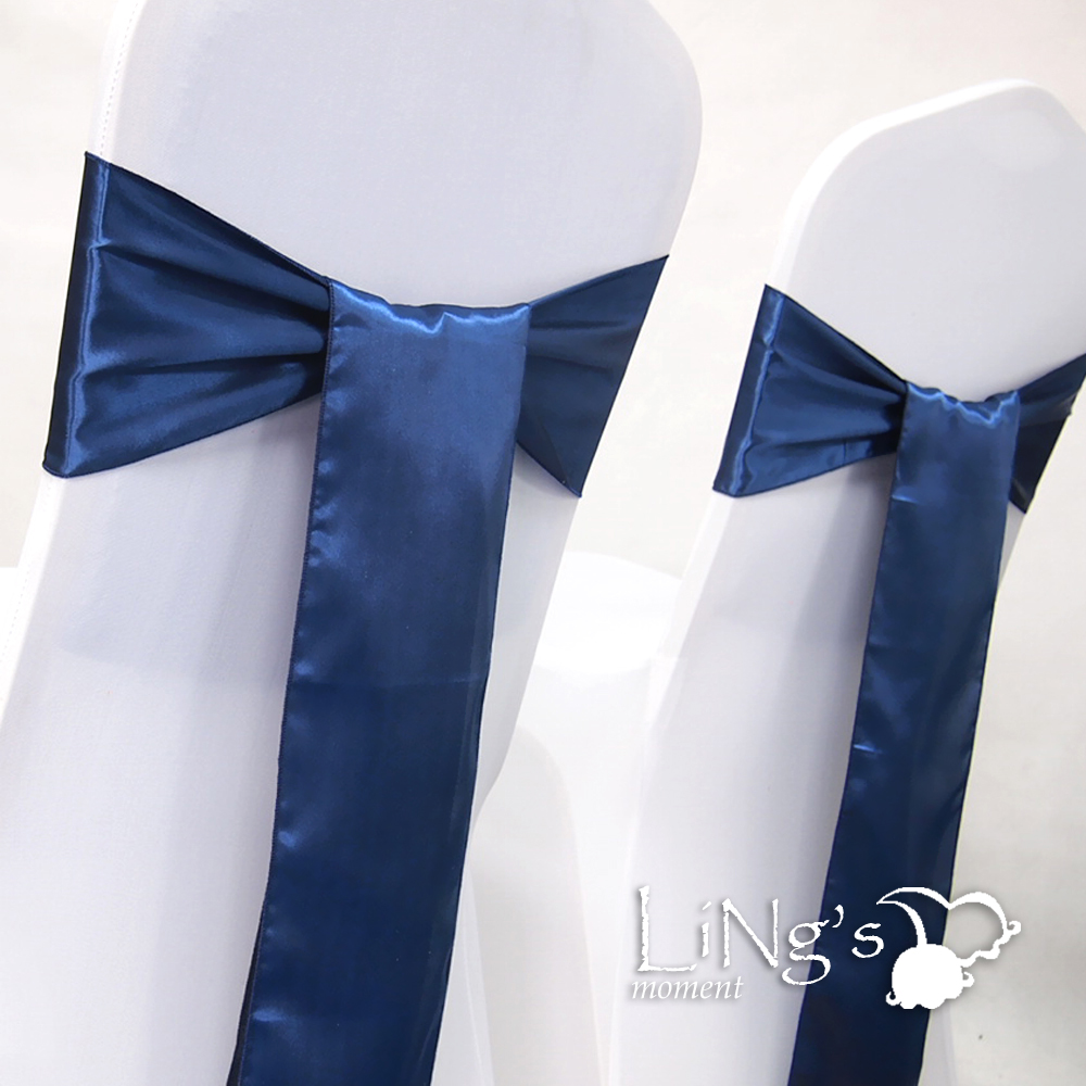 15cmx275cm Satin Chair Cover Sash Bow Wedding Banquet Party Reception
