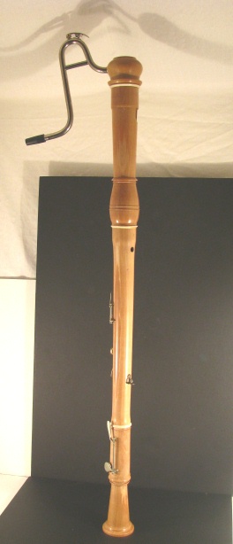 Vintage 1960s Moeck Maple Bass Recorder Nice
