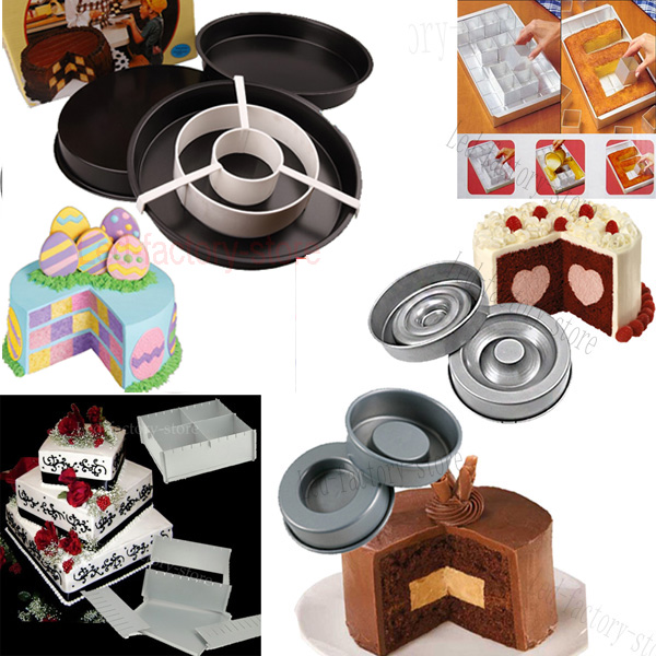 New Arrive Cake Baking Pan Divider Tray Checkerboard Bakeware Round