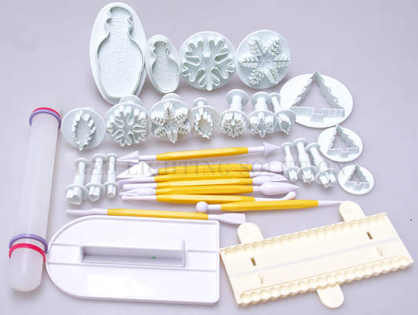 Mixed 11 Styles Fondant Cake Decorating Sugarcraft Xmas ...