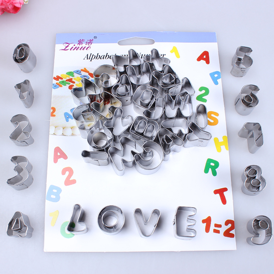 DIY Cake Decorating Paste Fondant Number Letters Biscuit ...