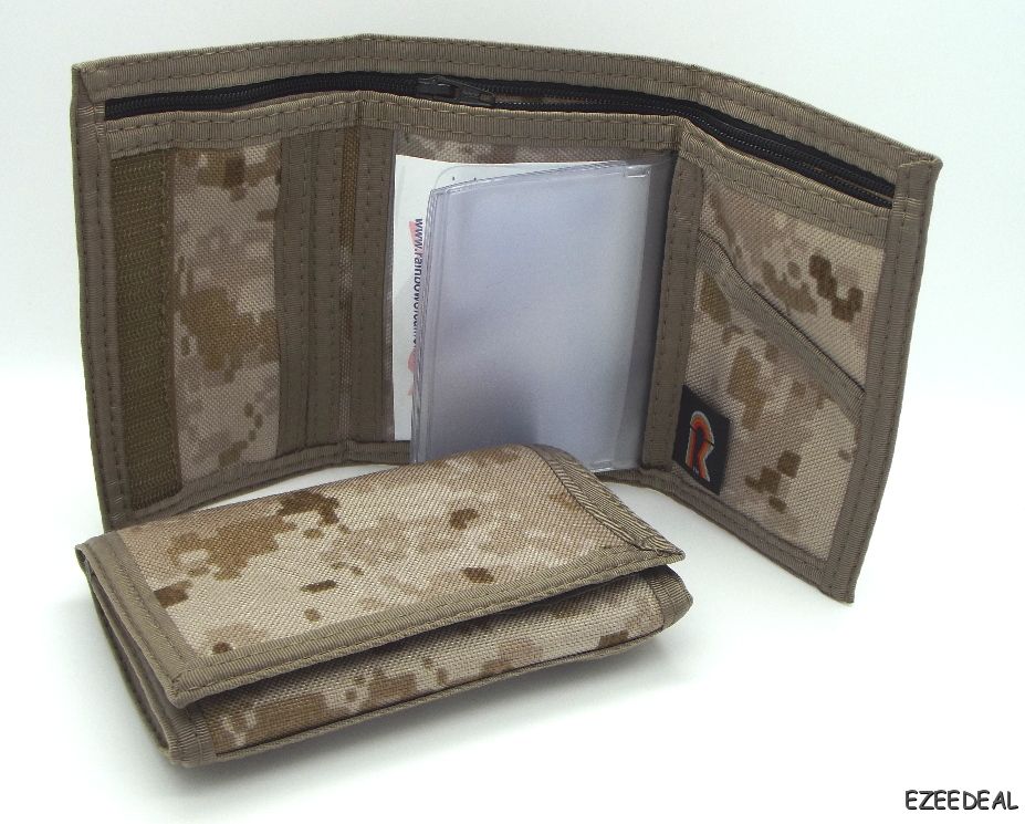 MEN'S TRIFOLD ID WALLET VELCRO USMC Digital Desert MARPAT Made in U.S.A. eBay