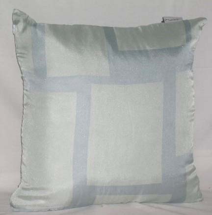 Jonathan Adler MOSAIC LG BLOCKS Blue SILK DECOR PILLOW