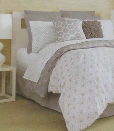 Jonathan Adler ORIGAMI GREY 8pc Full DUVET Sheet SET