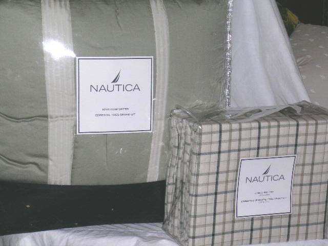 NAUTICA 5pc Stanhope King COMFORTER & Belmar SHEET SET
