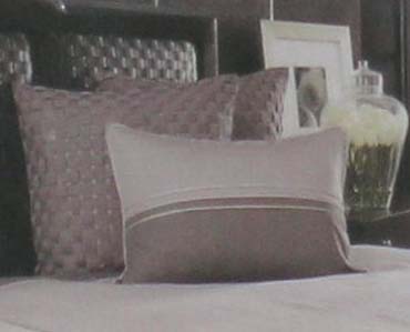 Nautica Silver Bay Plum Basket Weave Euro Pillow__sham